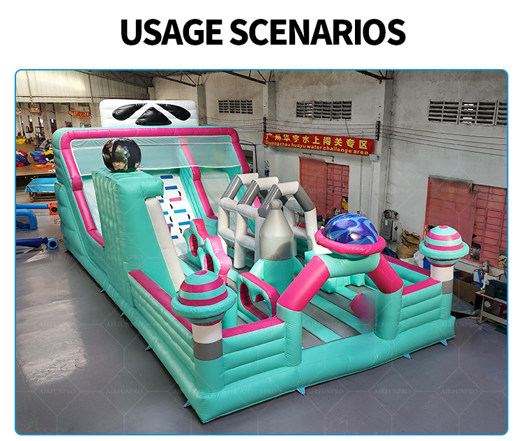 Blast Off to a Dreamy Galaxy: The Macaron Planet Inflatable Castle