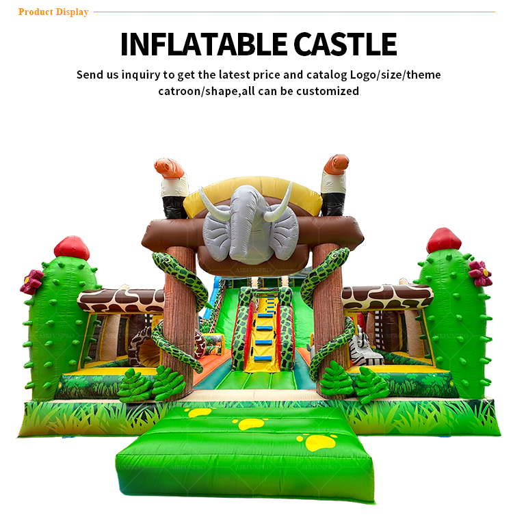 Wild Safari Adventure: A 45ft Giant Inflatable Castle