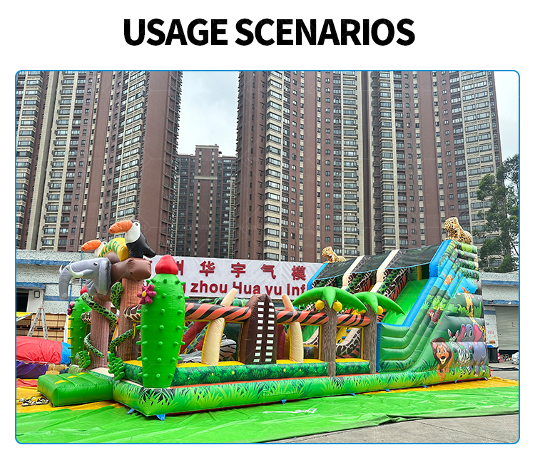 Wild Safari Adventure: A 45ft Giant Inflatable Castle