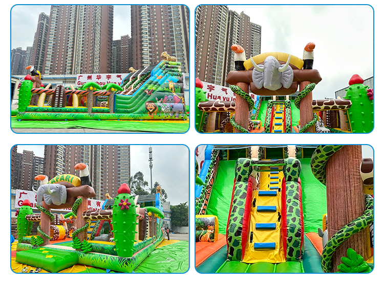 Wild Safari Adventure: A 45ft Giant Inflatable Castle
