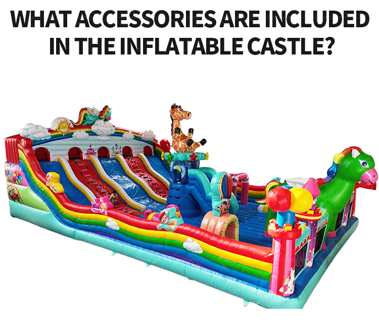 Rainbow Pet-Themed Inflatable Castle A Dream Playground Filled with Childlike Fun