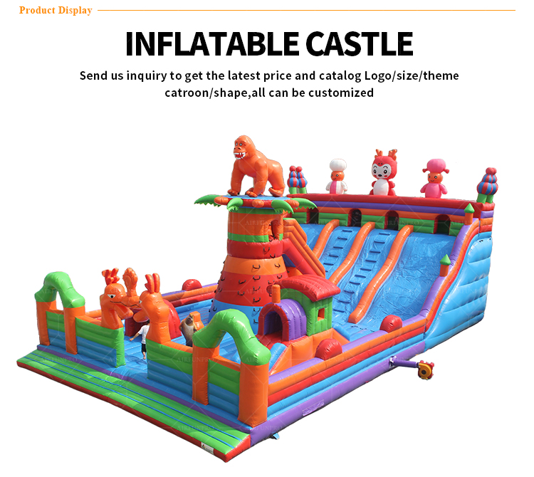 Jungle Pet Inflatable Castle An Energetic Outdoor Adventure Playground