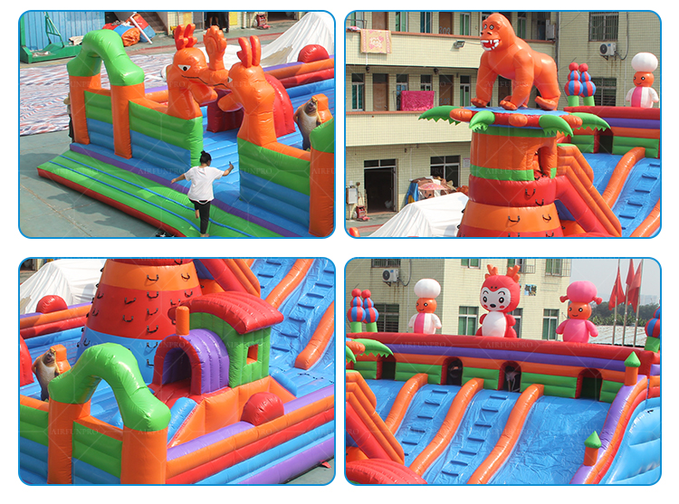 Jungle Pet Inflatable Castle An Energetic Outdoor Adventure Playground