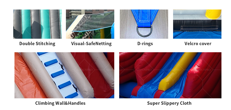 Rainbow Arch Cute Inflatable Castle A Colorful Immersive Childlike Fun Playground