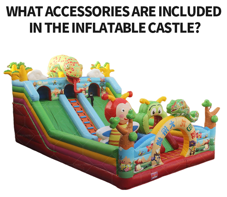 Cute Cartoon-Themed Inflatable Castle Multi-Area Interactive Outdoor Amusement Facility