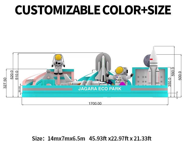 Interstellar Adventure Inflatable Castle A Dreamy Space-Themed Play Secret Land