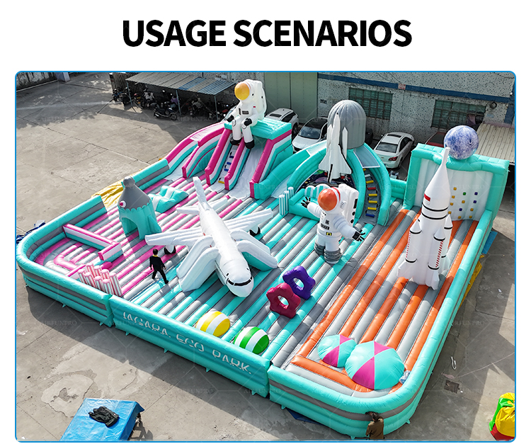 Interstellar Adventure Inflatable Castle A Dreamy Space-Themed Play Secret Land