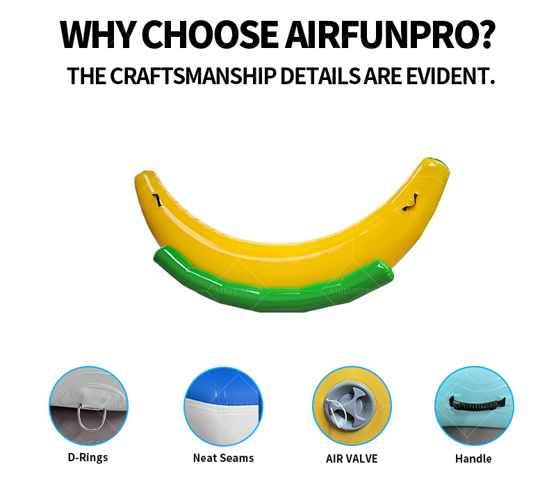 Giant 0.9mm PVC Inflatable Banana Boat: The Ultimate Water Party/Beach Resort Thrill Experience