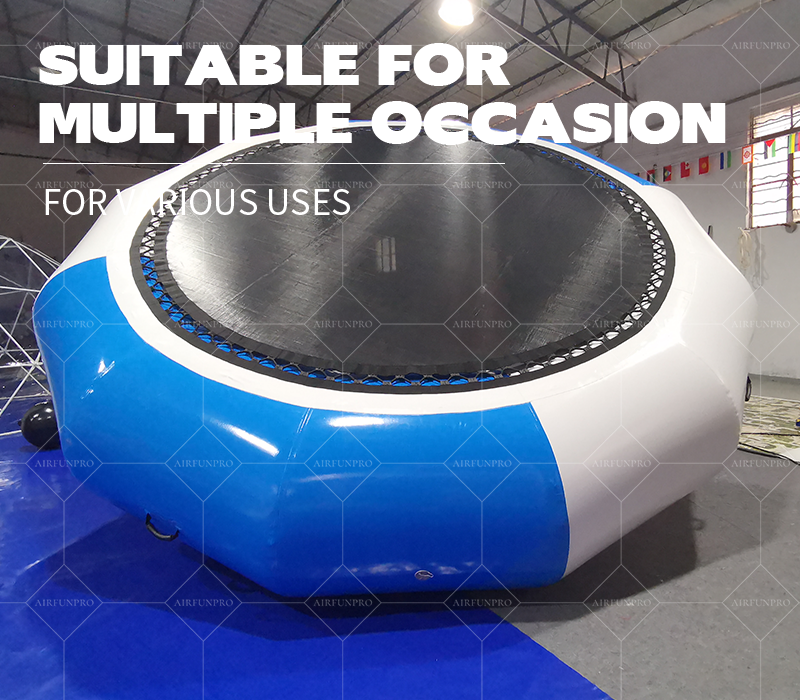 Inflatable Water Trampoline: 0.9mm PVC Material, Suitable for Various Water Entertainment Occasions