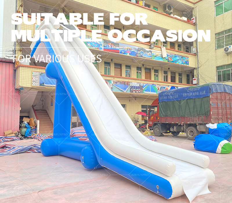 Inflatable Yacht Slide: 0.9mm PVC Material, Creating Luxurious Water Fun