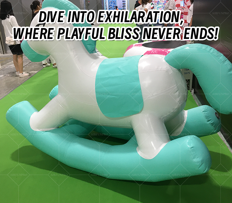 Cute Inflatable Rocking Horse: A Multi-Scenario Play Partner Brimming with Childlike Fun