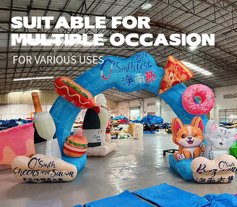 Custom Themed Inflatable Archway for Festivals and Public Events