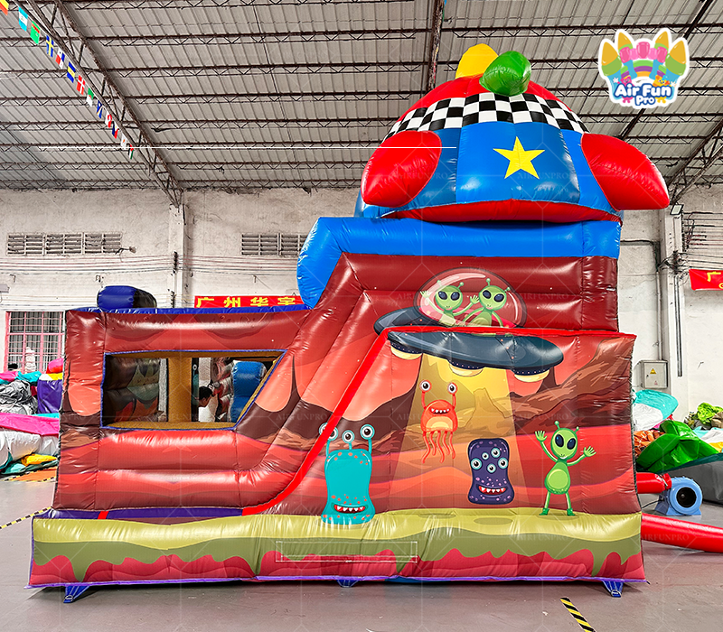 Themed Inflatable Bounce House with Slide – AirFun Pro Commercial Play Equipment for Outdoor Theme Parks
