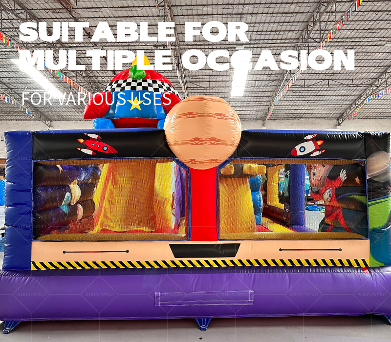 Themed Inflatable Bounce House with Slide – AirFun Pro Commercial Play Equipment for Outdoor Theme Parks
