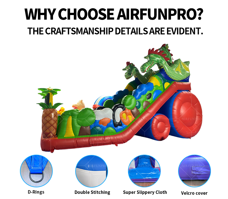 Jungle-Themed Inflatable Play Castle: A Childlike Joy Camp Boosted by 0.55mm PVC