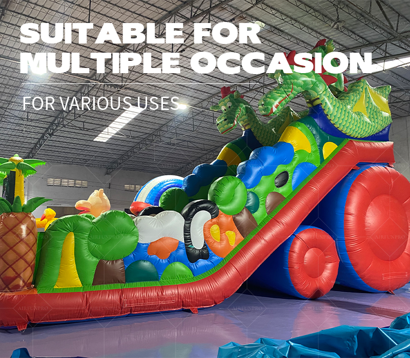 Jungle-Themed Inflatable Play Castle: A Childlike Joy Camp Boosted by 0.55mm PVC