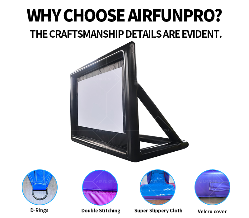 Airtight Inflatable Outdoor Movie Screen for Events