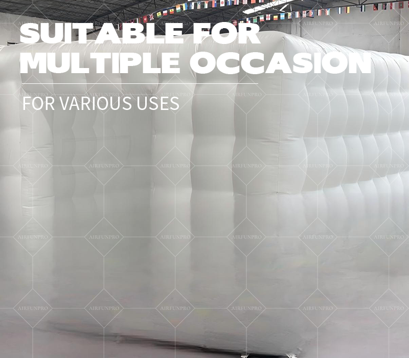 Inflatable White Cube Tent: AirFunPro High-End Inflatable Tent Portable Event Spaces