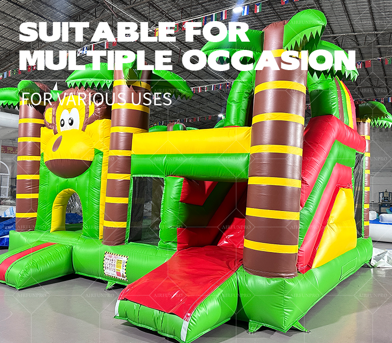 High Quality AirFunPro PVC Tarpaulin Lightweight Inflatable Bounce House Combo with Slide