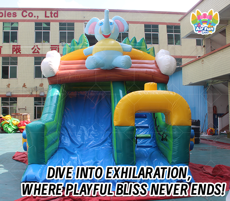 Animal-Themed Inflatable Slide (0.55mm PVC) – Premium Party Fun for Children