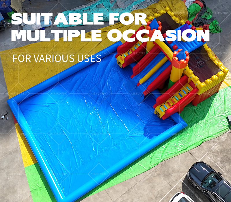 Castle-Themed Inflatable Combo, Suitable for Family and Commercial Water Entertainment Venues