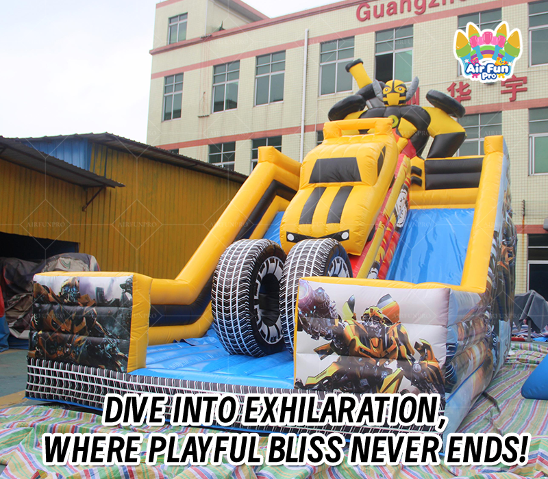 Transformers Themed Commercial Inflatable Slide, Suitable for Events and Rental Businesses