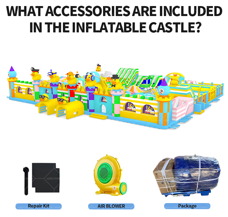 50x40 Meter Duck-Themed Multi-Scenario Inflatable Amusement Park