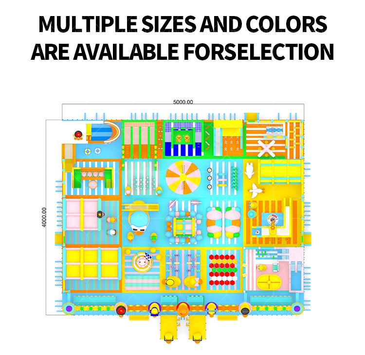 50x40 Meter Duck-Themed Multi-Scenario Inflatable Amusement Park