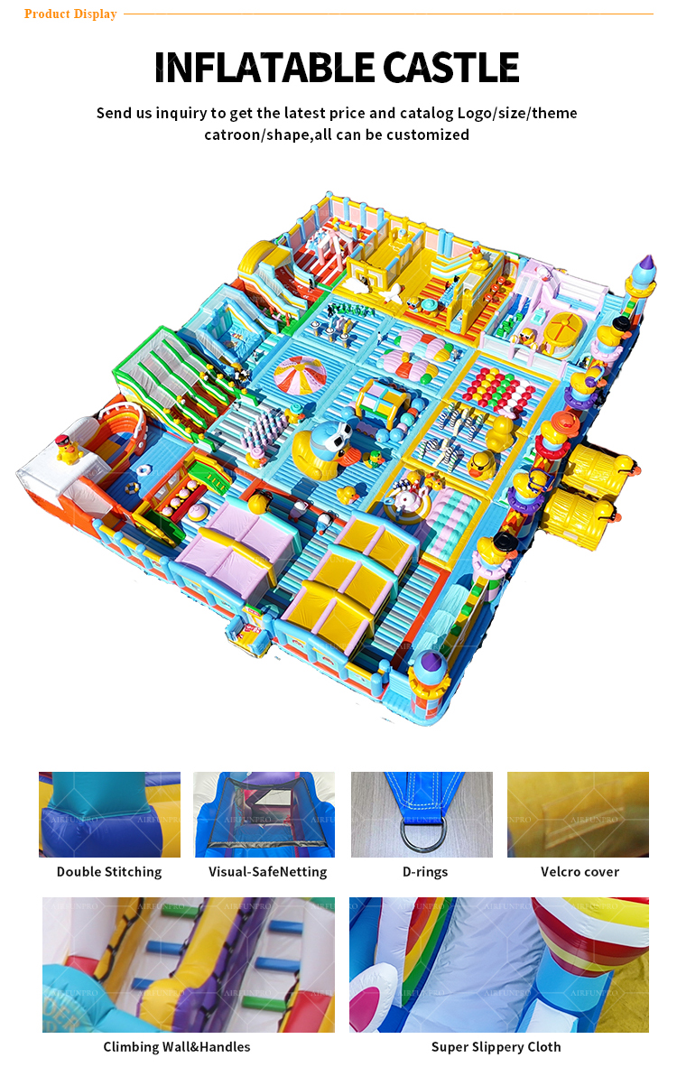 50x40 Meter Duck-Themed Multi-Scenario Inflatable Amusement Park