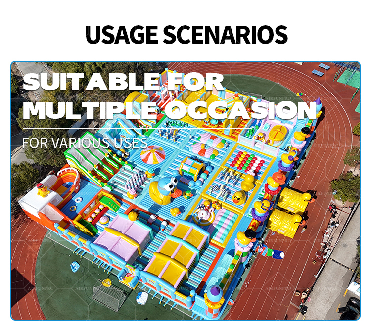 50x40 Meter Duck-Themed Multi-Scenario Inflatable Amusement Park