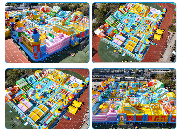 50x40 Meter Duck-Themed Multi-Scenario Inflatable Amusement Park