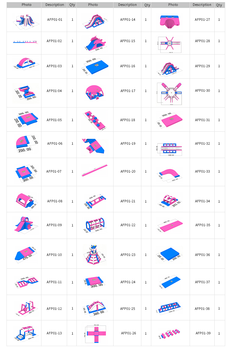 Commercial Grade PVC 72.3×57.8m Water Park