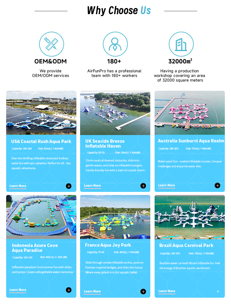 60x60m Inflatable Water Park -Ultimate Floating Adventure