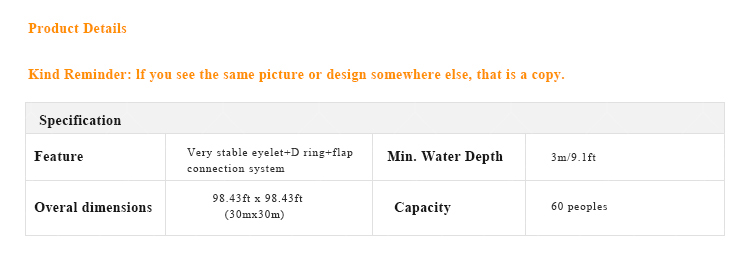 30×30m Inflatable Aqua Park for Kids and Adults