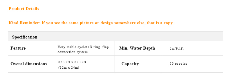 32m×24m New Style Water Park for Sale
