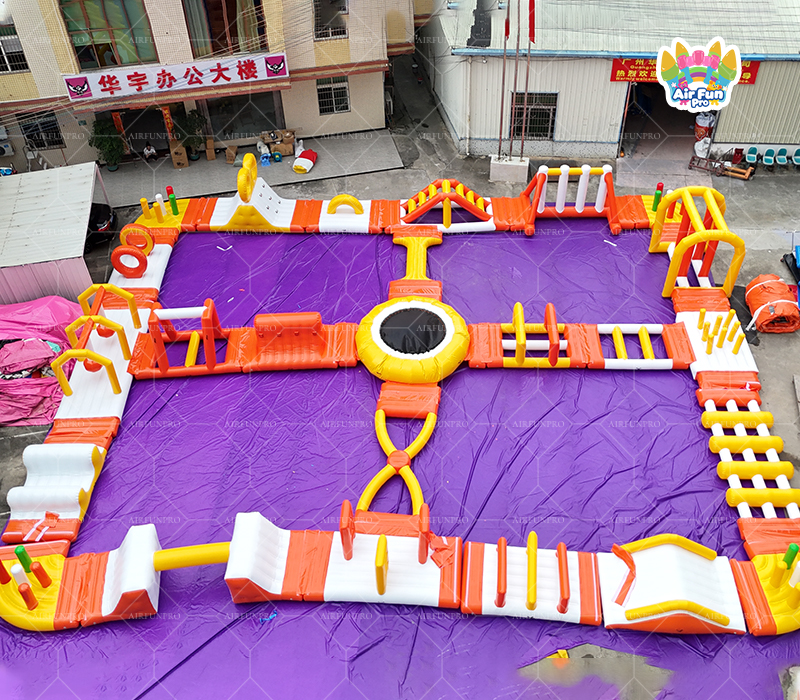 20mx27m Inflatable Floating Water Park- Square Challenge Edition