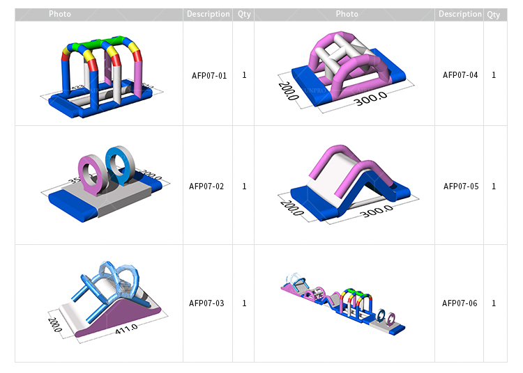 Mini Inflatable Water Obstacle Course