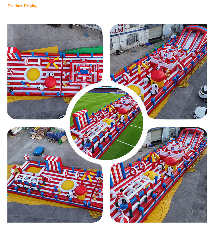 Ultimate Adventure Inflatable Park Obstacle Course with Multiple Levels