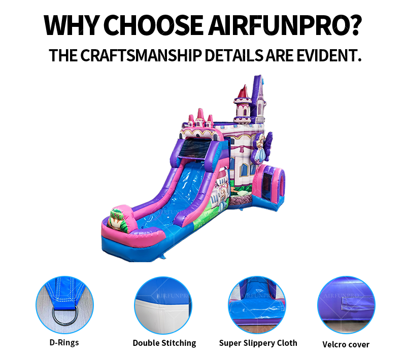 High Quality AirFunPro PVC Tarpaulin Lightweight Bouncy Castle Bouncy Castle Theme Jumping Bed Children's Playground Castle
