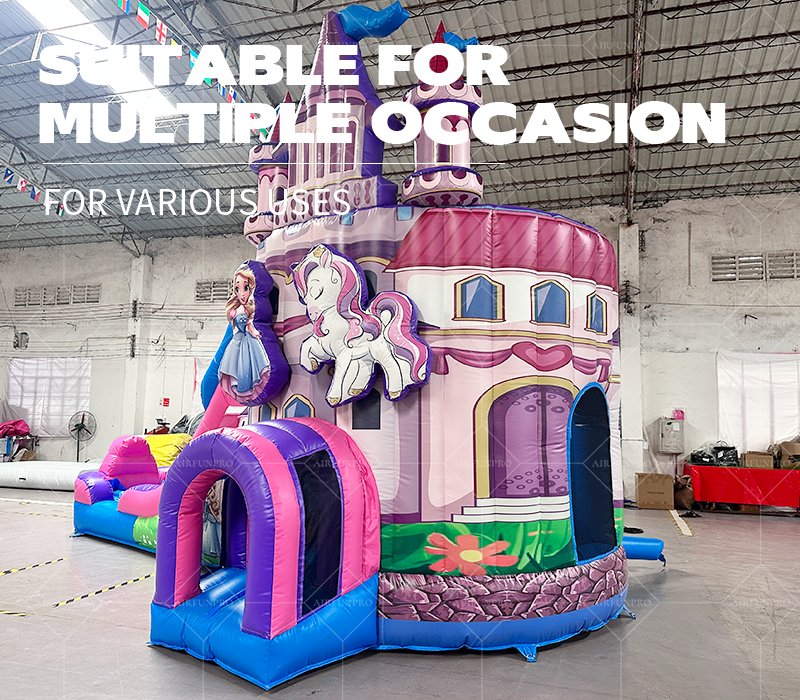 High Quality AirFunPro PVC Tarpaulin Lightweight Bouncy Castle Bouncy Castle Theme Jumping Bed Children's Playground Castle