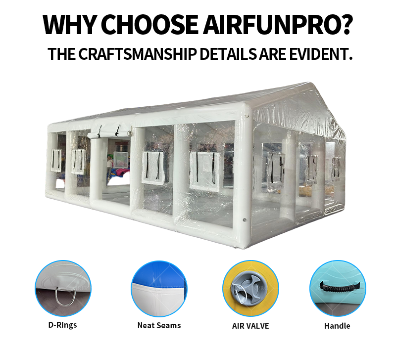 Minimalist White Transparent Inflatable Play Tent: A High-Temperature Heat-Sealed, Fast-Inflation Multi-Functional Event Space