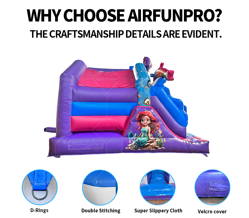 PVC Tarpaulin Outdoor Indoor Commercial Inflatable Bouncer Football Water Combo Bounce House for Kids Jumping Castle