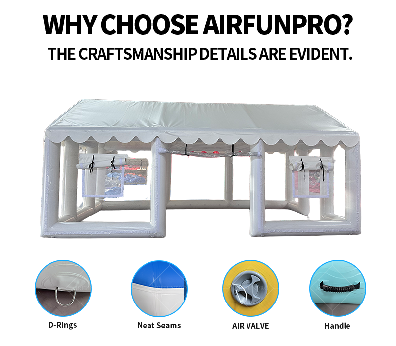 Pure White Cute Inflatable Play Tent: A Semi-Open Transparent Parent-Child Joy Shelter