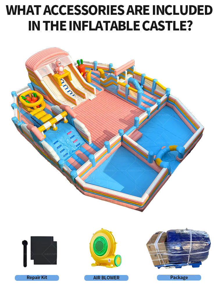 Customizable Pastel Inflatable Castle | High-Capacity Leisure Solution