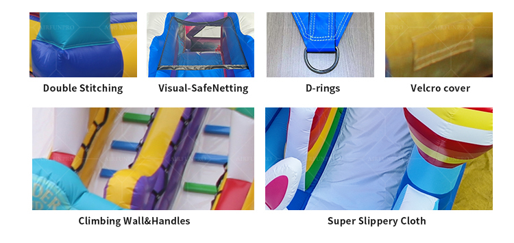 Dinosaur Themed 4-Lane Inflatable Castle | EN14960 Certified