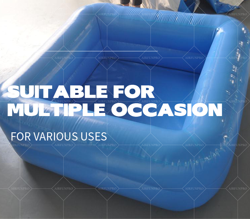 Sky Blue Double-Layer Inflatable Parent-Child Pool: A High-Temperature Heat-Sealed, Fast-Inflation Family Play Haven