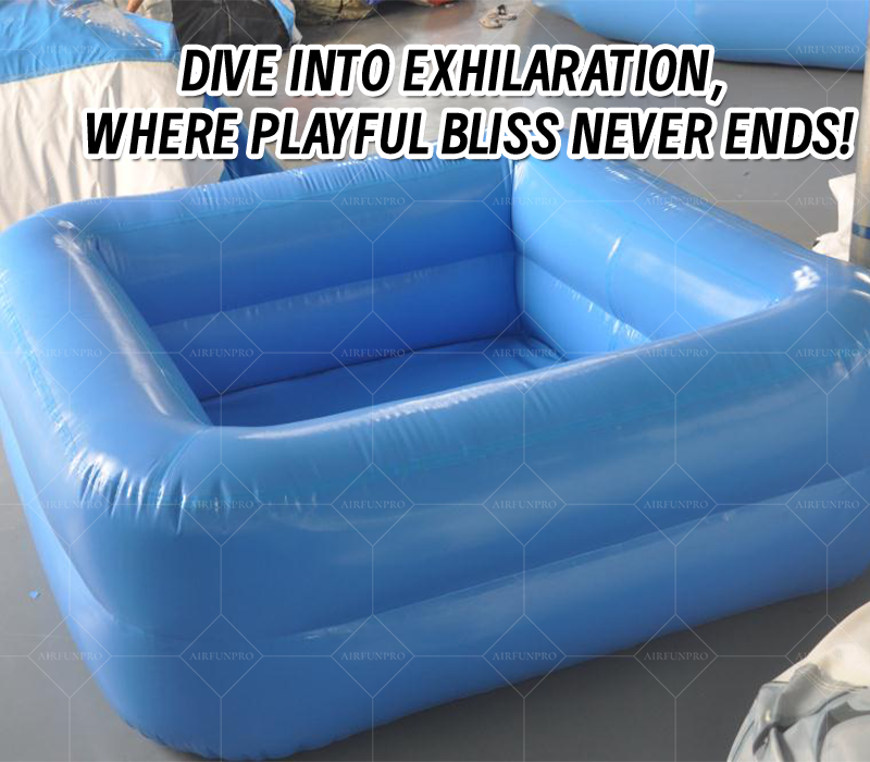 Sky Blue Double-Layer Inflatable Parent-Child Pool: A High-Temperature Heat-Sealed, Fast-Inflation Family Play Haven