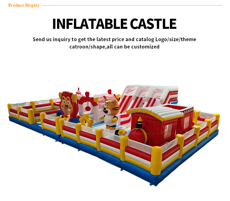 High-Capacity Cartoon Animal Castle | Ideal for Events