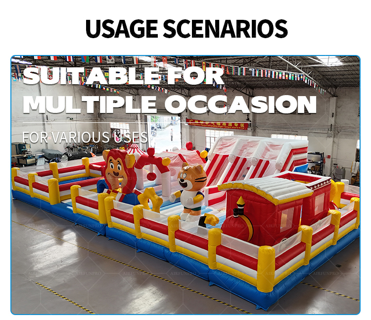 High-Capacity Cartoon Animal Castle | Ideal for Events