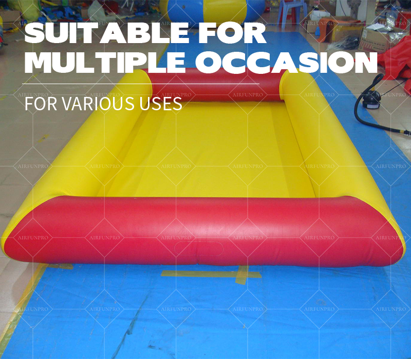 Red-Yellow Contrast Inflatable Play Pool: A High-Temperature Heat-Sealed, Fast-Inflation Vibrant Play Base